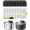 image:image32L108oz oneisall Cordless Stainless Steel Cat Water Fountain for Cat Dog  True WirelessUltra Quiet SilentFlow Pump3 Flow ModesEasy to Clean3Piece Design4000mAh Rechargeable5Layer Filter8 Filters 8 Sponges