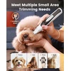 image:imageoneisall Dog Vacuum amp Dryer for Shedding Grooming LowNoise Dog Paw Trimmer with LED Light Paw Trimmer for Dogs 08inch20mm Wide Blade
