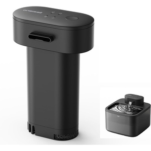 image:image32L108oz oneisall Cordless Stainless Steel Cat Water Fountain for Cat Dog  True WirelessUltra Quiet SilentFlow Pump3 Flow ModesEasy to Clean3Piece Design4000mAh Rechargeable5Layer FilterPump