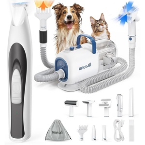 image:imageoneisall Dog Vacuum amp Dryer for Shedding Grooming LowNoise Dog Paw Trimmer with LED Light Paw Trimmer for Dogs 08inch20mm Wide Blade