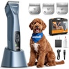 image:imageoneisall Professional Dog Clippers 8 Metal Combs with Carring Case  3700SPM 2Speed 2600mAh Swappable Battery Low Noise Dog Grooming Clippers for Thick Long Curly Matted Hair4 Length Blades