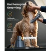 image:imageoneisall Professional Dog Clippers 8 Metal Combs with Carring Case  3700SPM 2Speed 2600mAh Swappable Battery Low Noise Dog Grooming Clippers for Thick Long Curly Matted HairDual Battery