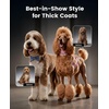 image:imageoneisall Professional Dog Clippers 8 Metal Combs with Carring Case  3700SPM 2Speed 2600mAh Swappable Battery Low Noise Dog Grooming Clippers for Thick Long Curly Matted HairStandard