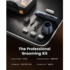image:imageoneisall Professional Dog Clippers 8 Metal Combs with Carring Case  3700SPM 2Speed 2600mAh Swappable Battery Low Noise Dog Grooming Clippers for Thick Long Curly Matted Hair4 Length Blades