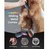 image:imageoneisall Professional Dog Clippers 8 Metal Combs with Carring Case  3700SPM 2Speed 2600mAh Swappable Battery Low Noise Dog Grooming Clippers for Thick Long Curly Matted HairStandard