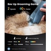 image:imageoneisall Professional Dog Clippers 8 Metal Combs with Carring Case  3700SPM 2Speed 2600mAh Swappable Battery Low Noise Dog Grooming Clippers for Thick Long Curly Matted HairStandard