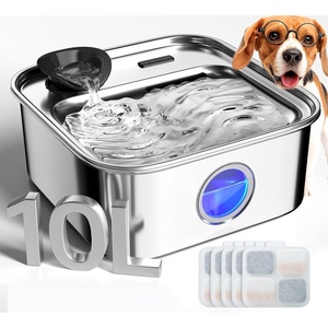 image:imageoneisall 8Set Filters for 10L264Gal Stainless Steel Dog Water Fountain10L Dog Fountain5 Sets Filters