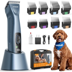 image:imageoneisall Professional Dog Clippers 8 Metal Combs with Carring Case  3700SPM 2Speed 2600mAh Swappable Battery Low Noise Dog Grooming Clippers for Thick Long Curly Matted Hair8 Metal Combs