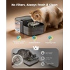 image:imageoneisall 35L Wireless Filterless Cat Water Fountain for Cat PetPW17  Wastewater SeparationNo Filter NeededCordlessSeparate CleanampDirty Water304 Stainless Bowl30dB QuietSmart LED Display
